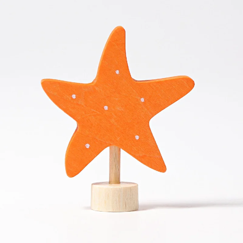 skillfully made wooden toys               Grimm's birthday ring deco starfish