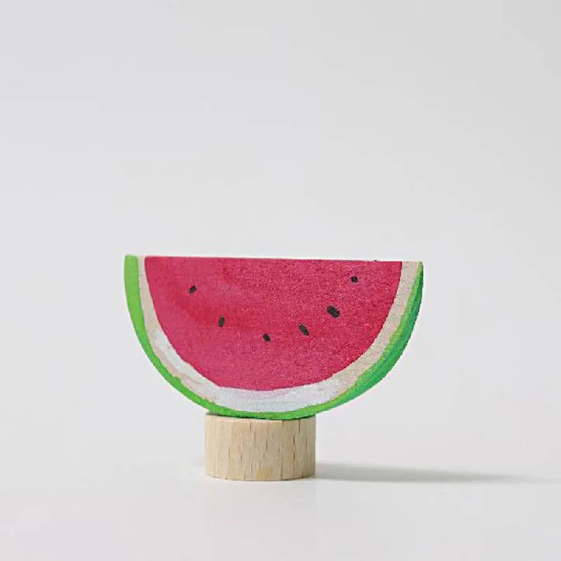 sustainable wooden toys                   Grimm's birthday ring deco watermelon