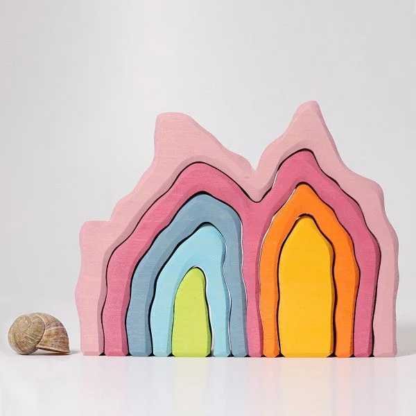 timeless wooden toys                   Grimm's coral reef stacker