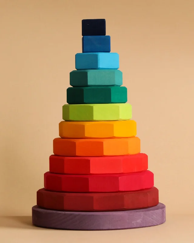 durable wooden toys                  Grimm's Giant Geometrical Stacking Tower