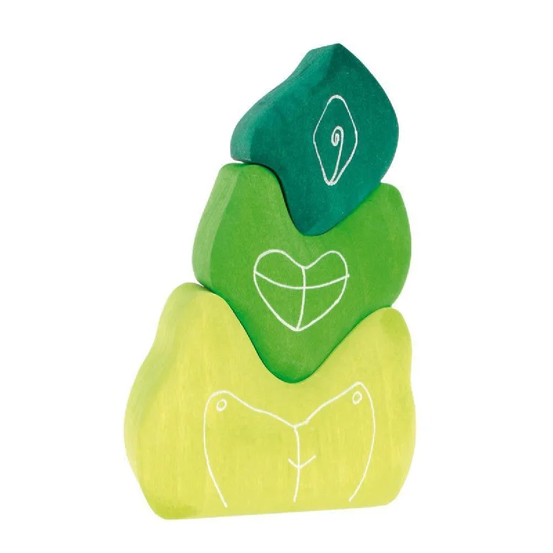 beautifully detailed wooden toys                  Grimm's leaf tower