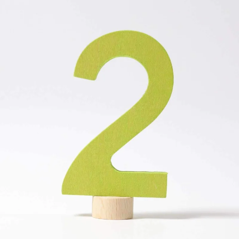 sturdy wooden toys                  Grimm's number 2 deco