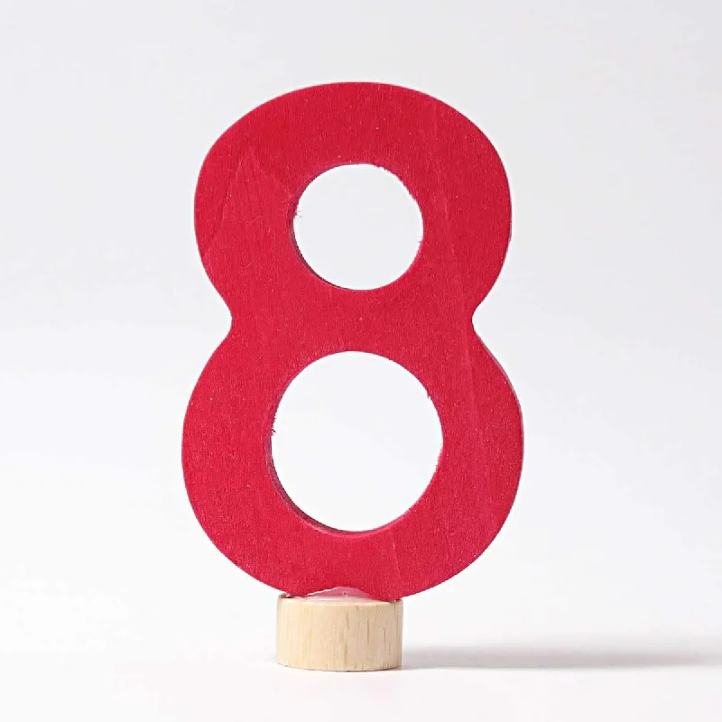 safe and durable wooden toys                   Grimm's number 8 deco