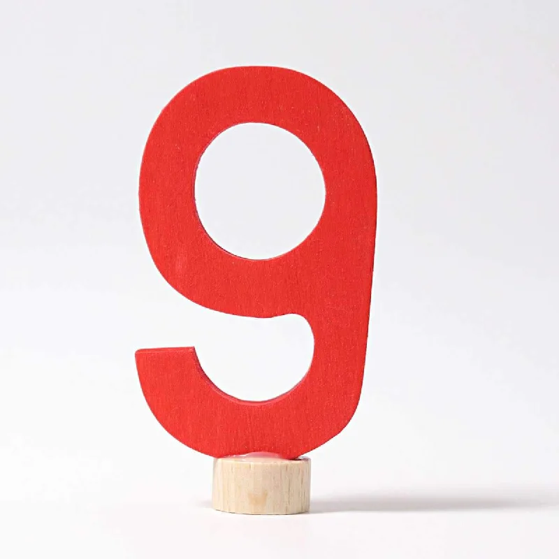 eco-friendly and safe wooden toys                   Grimm's number 9 deco