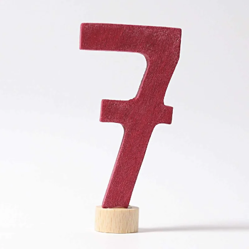 eco-friendly wooden toys                   Grimm's number 7 deco