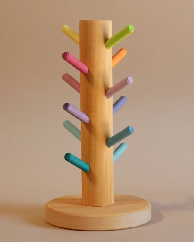 enchanting wooden toys for toddlers                   Grimm's Pastel Sorting Helper for Building Rings