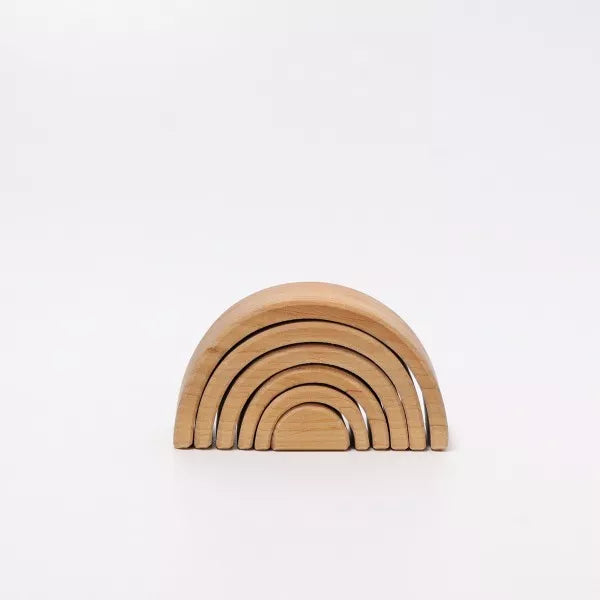 enchanting wooden toys for children                   Grimm's small natural rainbow