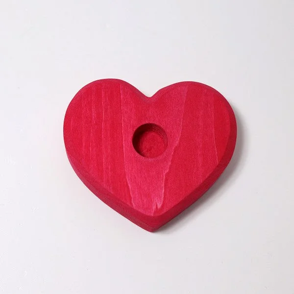 enchanting wooden toys that create lasting memories Grimm's deco holder - small red heart enchanting wooden toys that create lasting memories Grimm's deco holder - small red heart