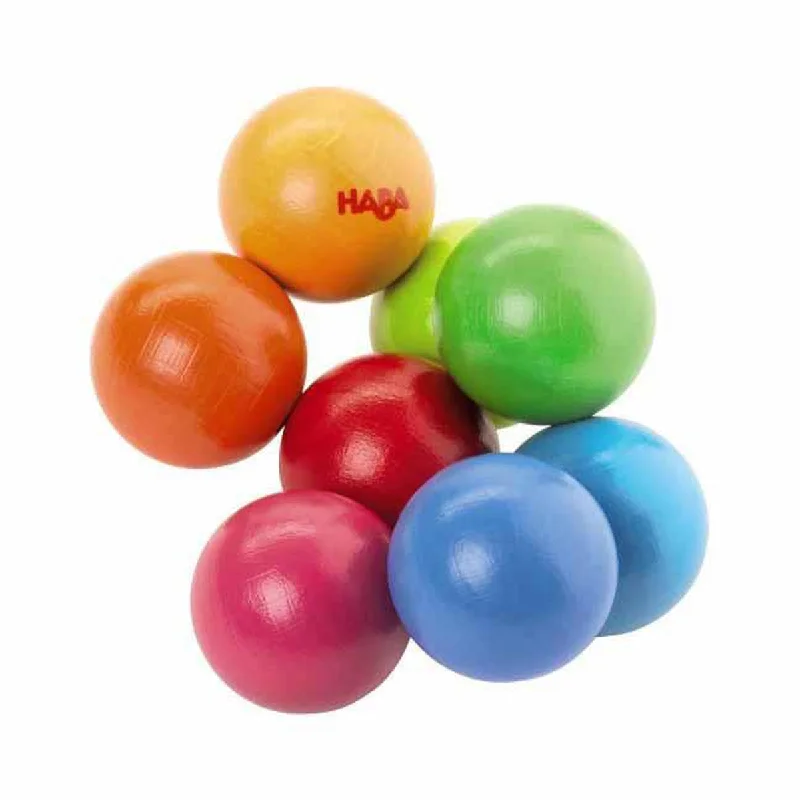 child-safe wooden toys                 Haba rainbow beads grasper