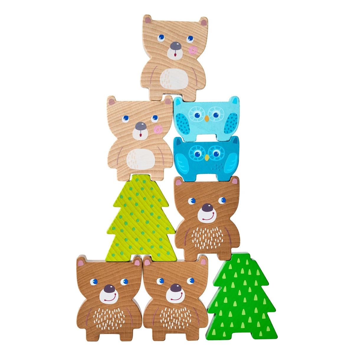 thoughtfully designed wooden toys              Haba Stacking Toy Forest Creatures