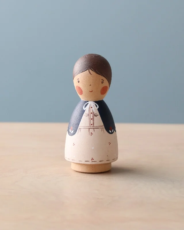 safe and child-appropriate wooden toys for different stages of development Handmade Peg Doll - Mom safe and child-appropriate wooden toys for different stages of development Handmade Peg Doll - Mom