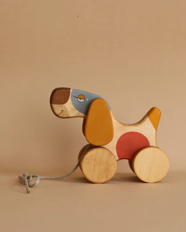play-value packed wooden toys                   Handmade Pull Along Terrier Dog Toy