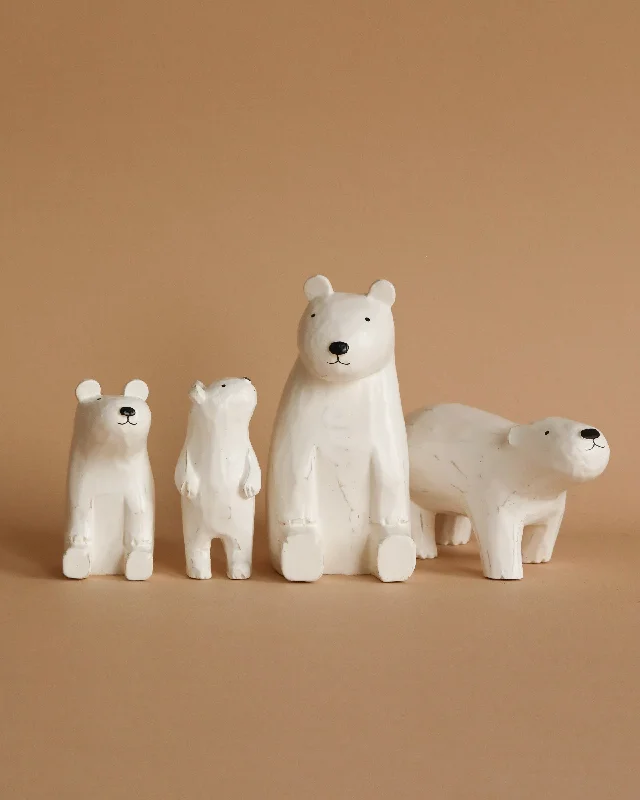 play-value packed wooden toys                   Handmade Tiny Wooden Polar Bears