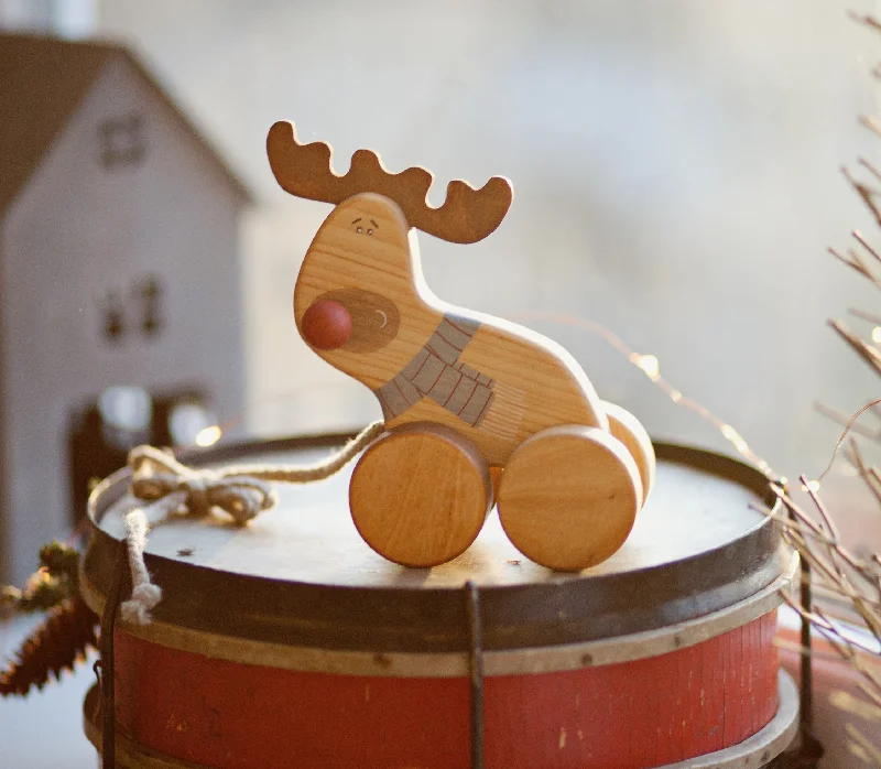 enchanting wooden toys that create lasting memories Handmade Wooden Reindeer Pull Toy enchanting wooden toys that create lasting memories Handmade Wooden Reindeer Pull Toy