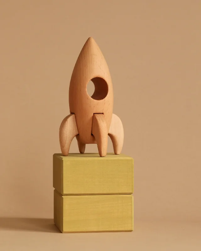 enchanting wooden toys for children                   Handmade Wooden Rocket