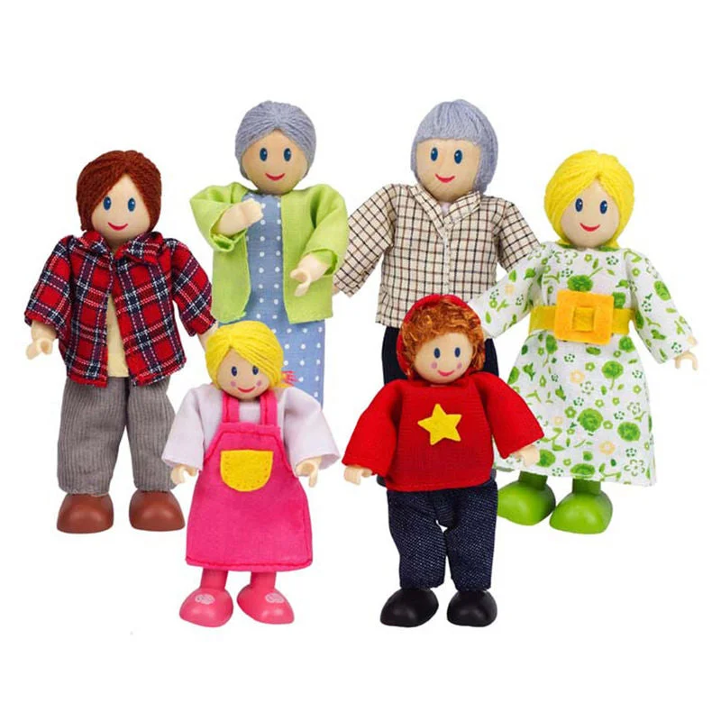 thoughtfully crafted and safe wooden toys                   Hape Happy Family - Caucasian
