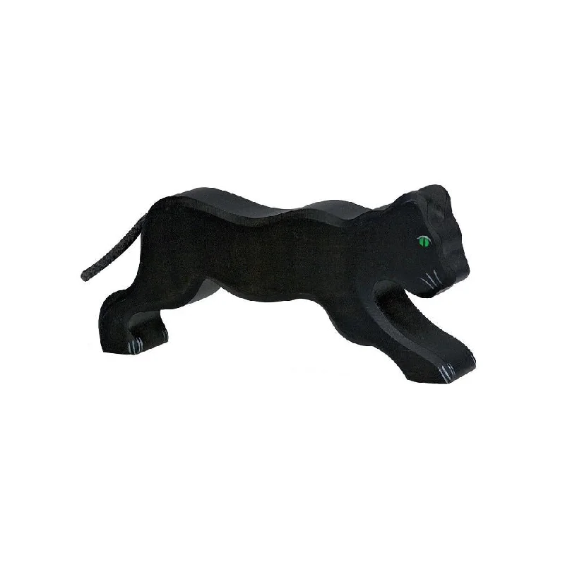 beautifully detailed wooden toys                  Holztiger panther