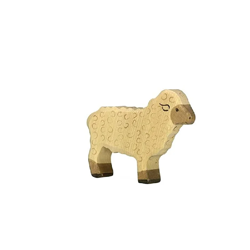 engaging and educational wooden toys                  Holztiger standing sheep