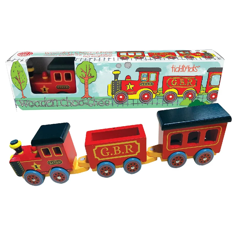 tactile wooden toys                   House of Marbles Wooden Choo-Choo Train