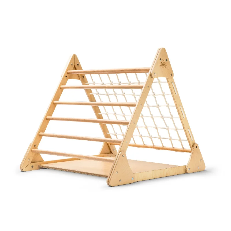 traditional wooden toys                   Kinderfeets Pikler Triple Climber Triangle Large