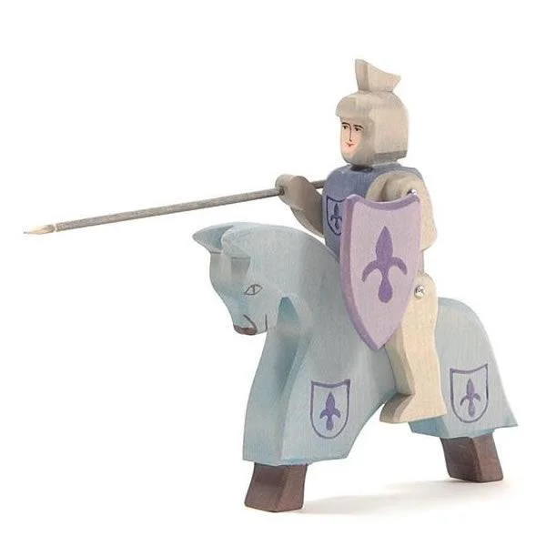 eco-friendly wooden toys made from sustainable materials Ostheimer Blue Riding Knight with Horse eco-friendly wooden toys made from sustainable materials Ostheimer Blue Riding Knight with Horse