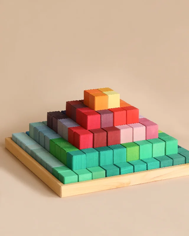 enchanting and whimsical wooden toys for children Grimm's Large Stepped Pyramid Block Set enchanting and whimsical wooden toys for children Grimm's Large Stepped Pyramid Block Set