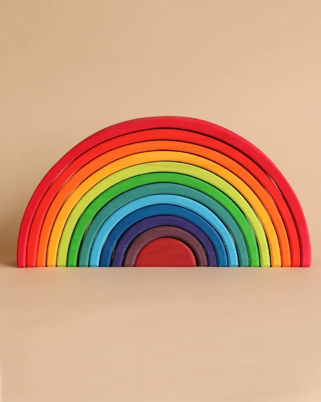 sturdy and safe wooden toys                 Grimm's Large Wooden Rainbow