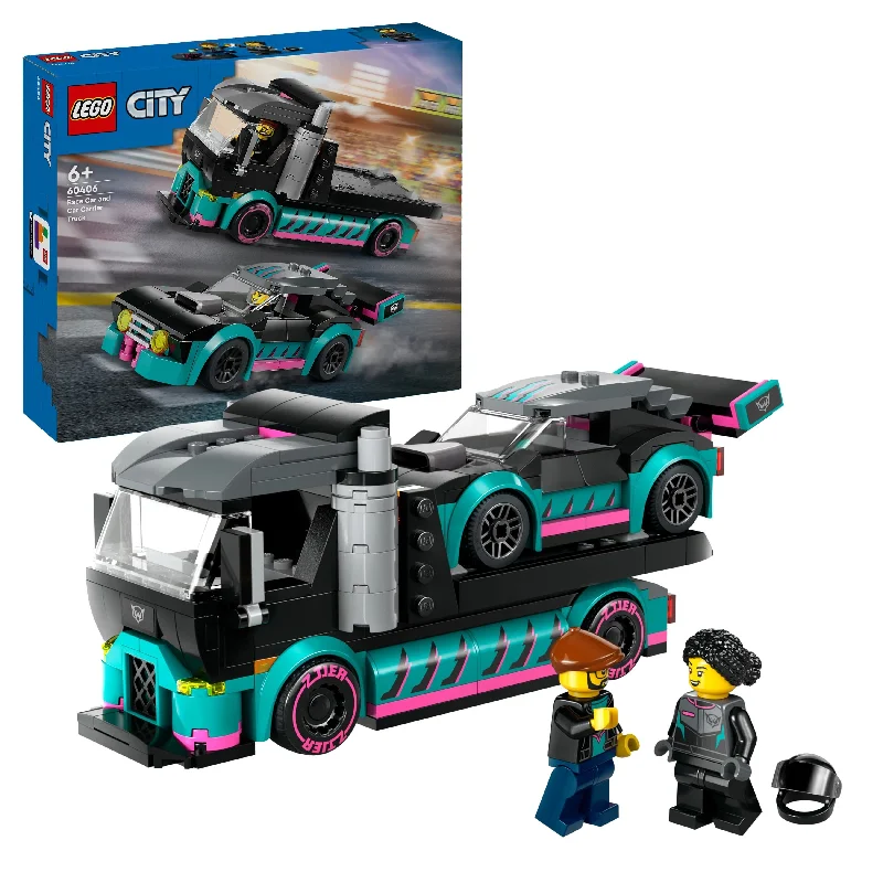 Encouraging teamwork LEGO gamesLEGO 60406 City Race Car And Car Carrier Truck