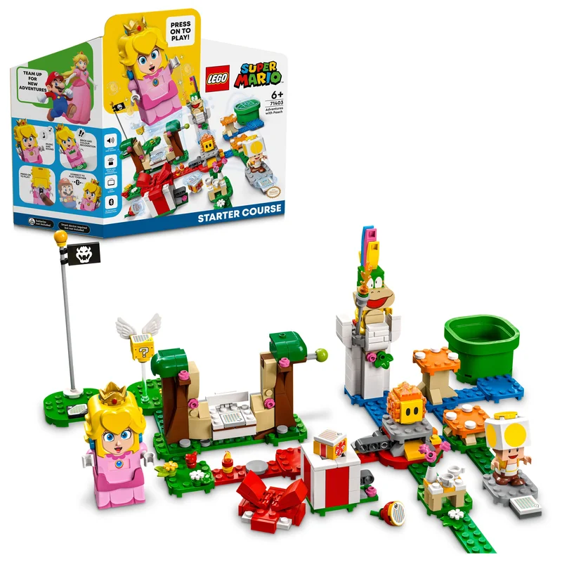 Finely detailed LEGO structuresLEGO 71403 Super Mario Adventures With Peach Starter Course