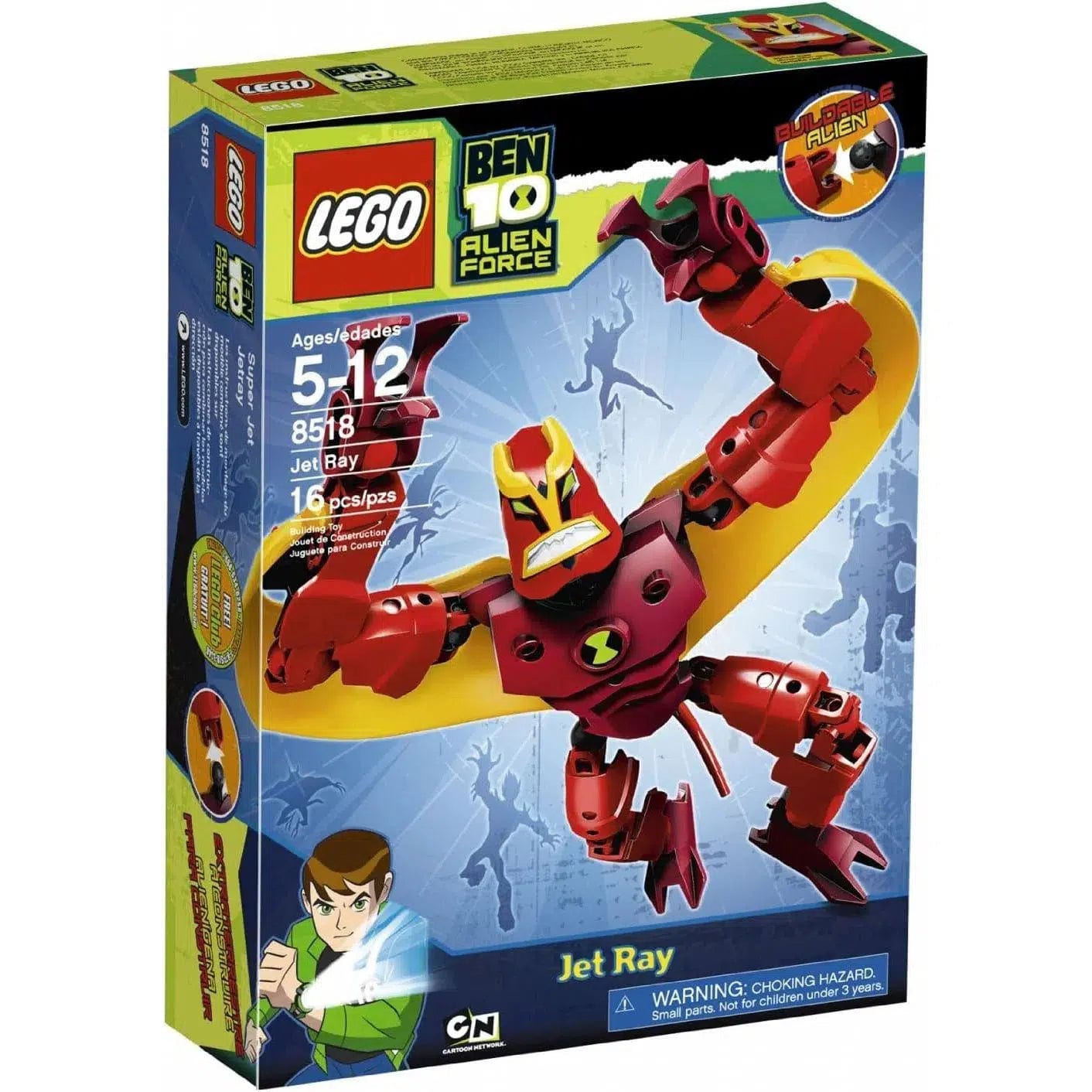 Promoting social skills LEGO playLEGO [Ben 10 Alien Force] - Jet Ray (8518)