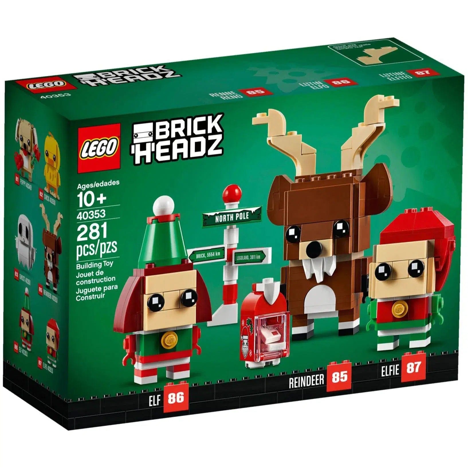 Creatively inspiring LEGOLEGO [BrickHeadz: Christmas] - Reindeer, Elf and Elfie (40353)