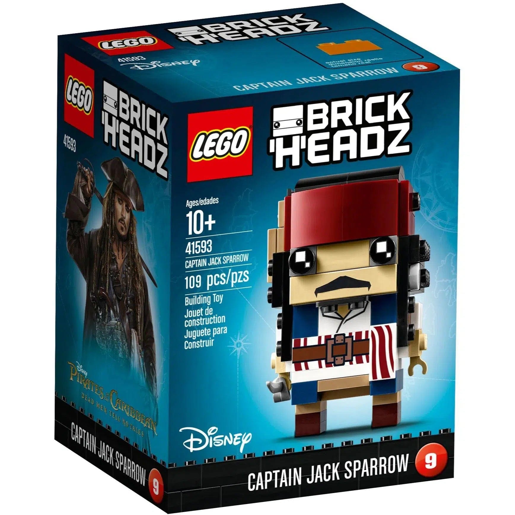 Promoting fine art skills LEGO modelsLEGO [BrickHeadz: Disney] - Captain Jack Sparrow (41593)