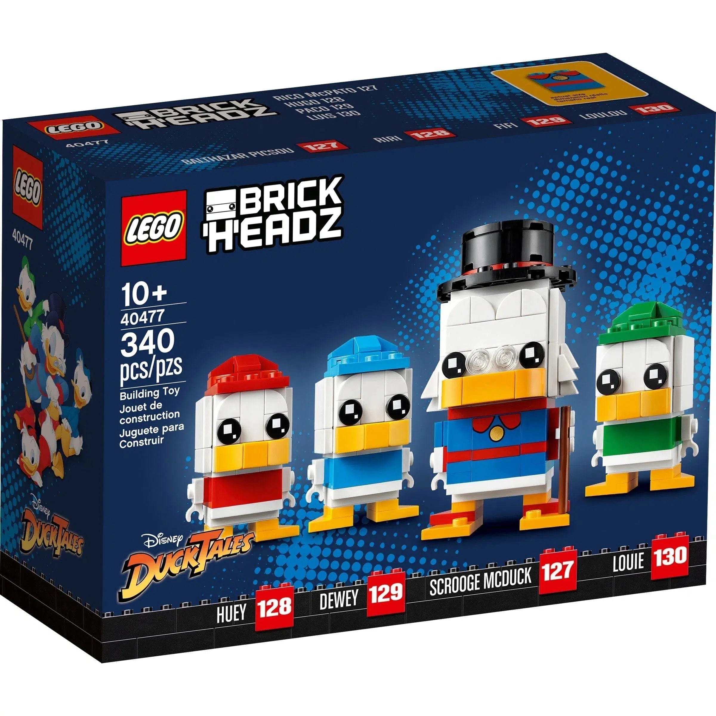 Age-appropriate LEGO toysLEGO [BrickHeadz: Disney's Ducktales] - Scrooge McDuck, Huey, Dewey & Louie (40477)