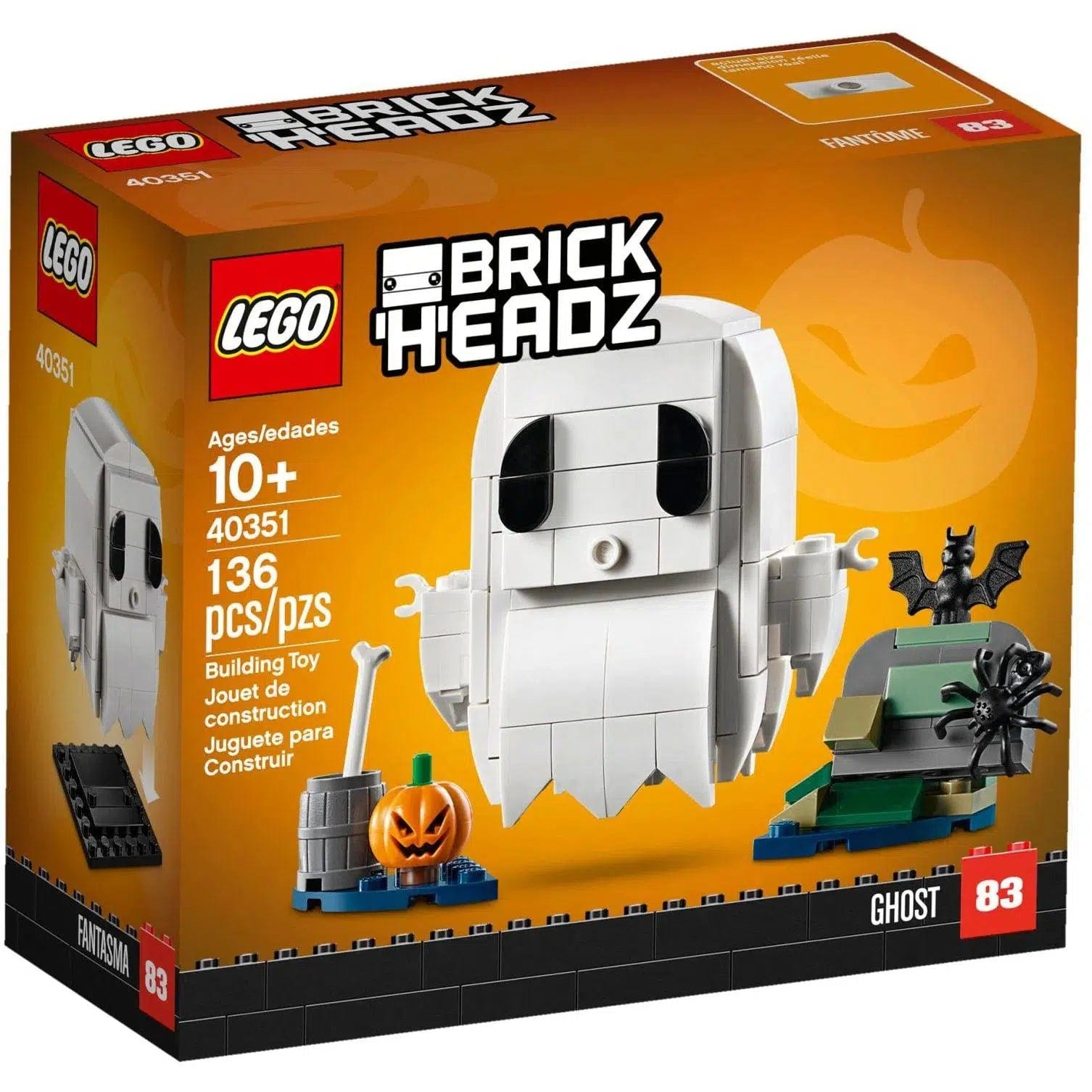 Family-friendly LEGO experiencesLEGO [BrickHeadz] - Halloween Ghost (40351)