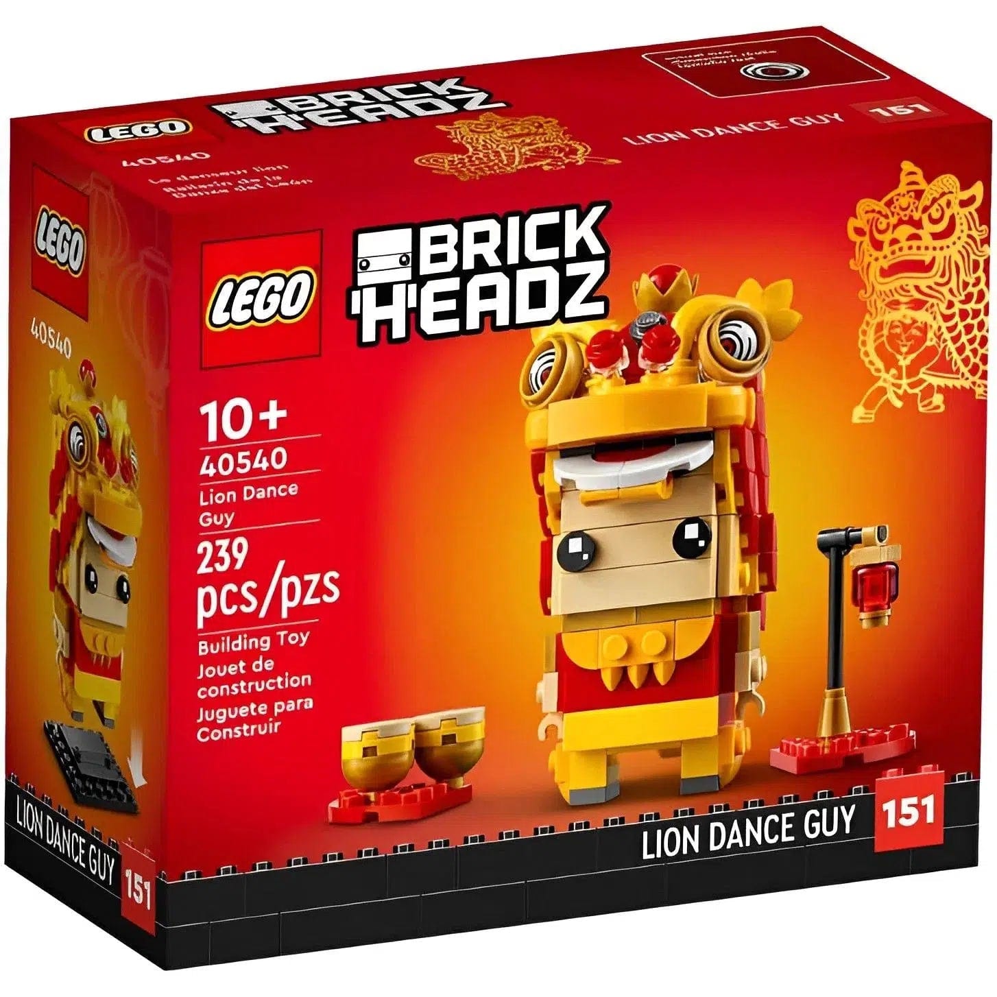 Offering a sense of accomplishment LEGOLEGO [BrickHeadz] - Lion Dance Guy (40540)