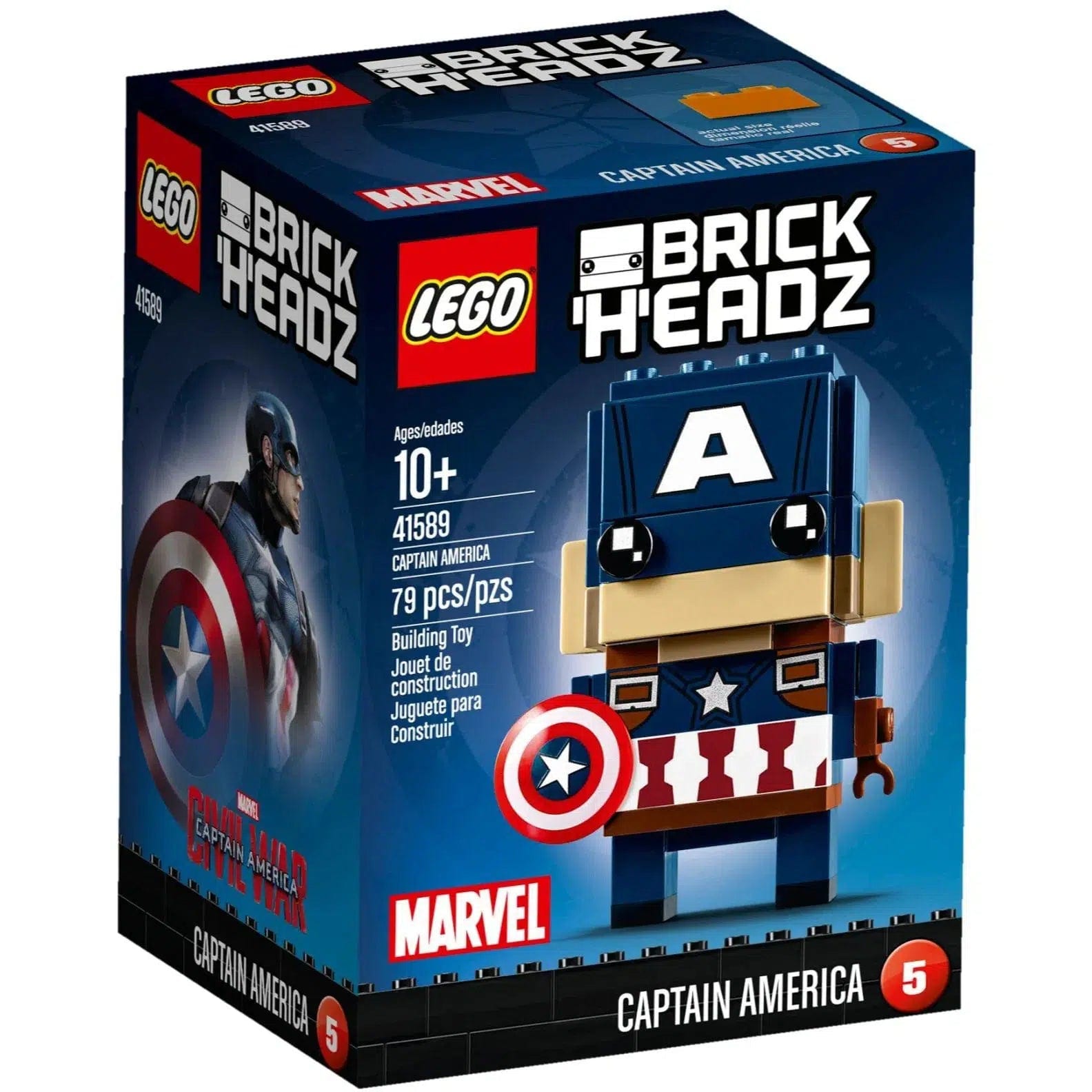 Offering a sense of pride LEGOLEGO [BrickHeadz: Marvel] - Captain America (41589)