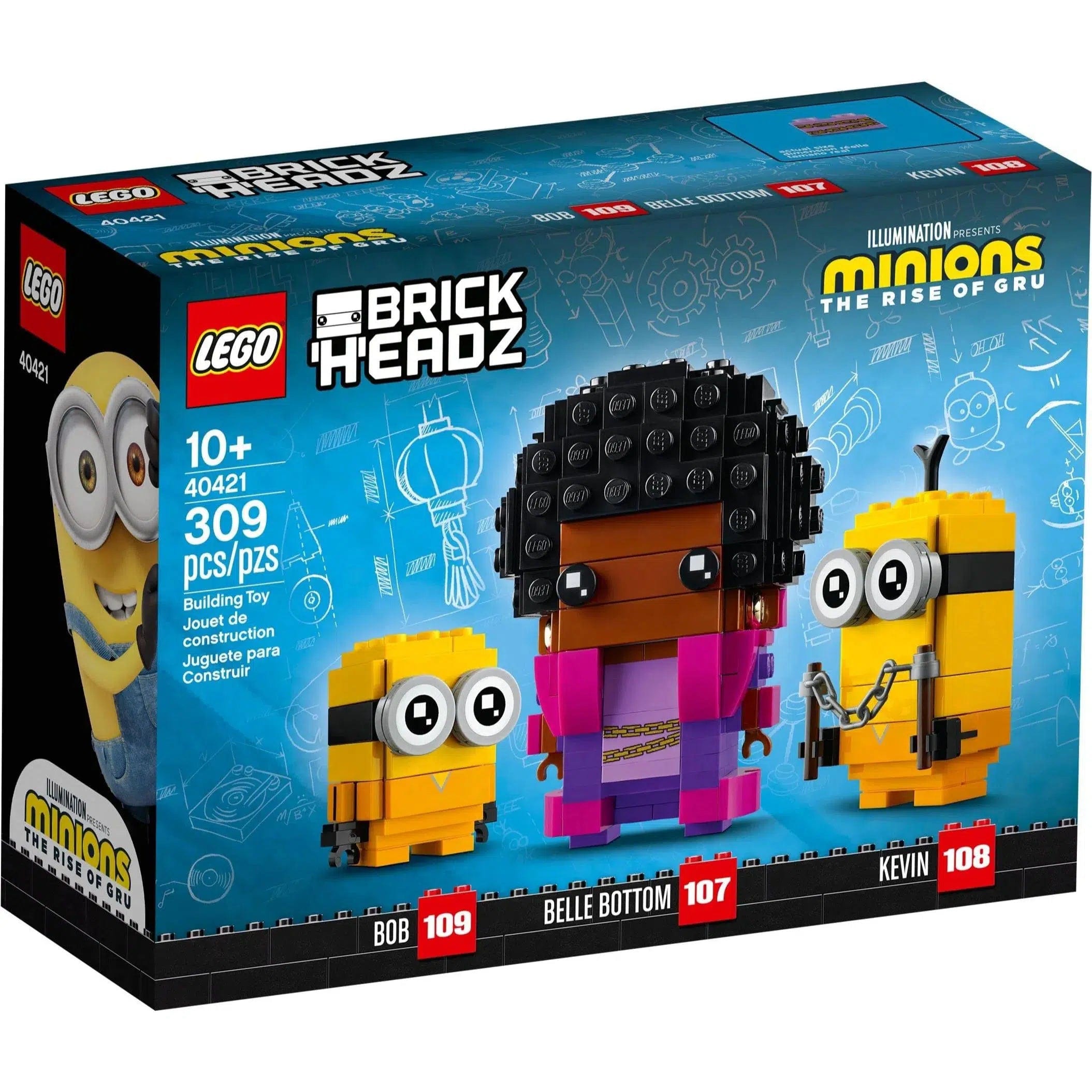 Offering a sense of accomplishment LEGOLEGO [BrickHeadz: Minions: The Rise of Gru] - Belle Bottom, Kevin and Bob (40421)