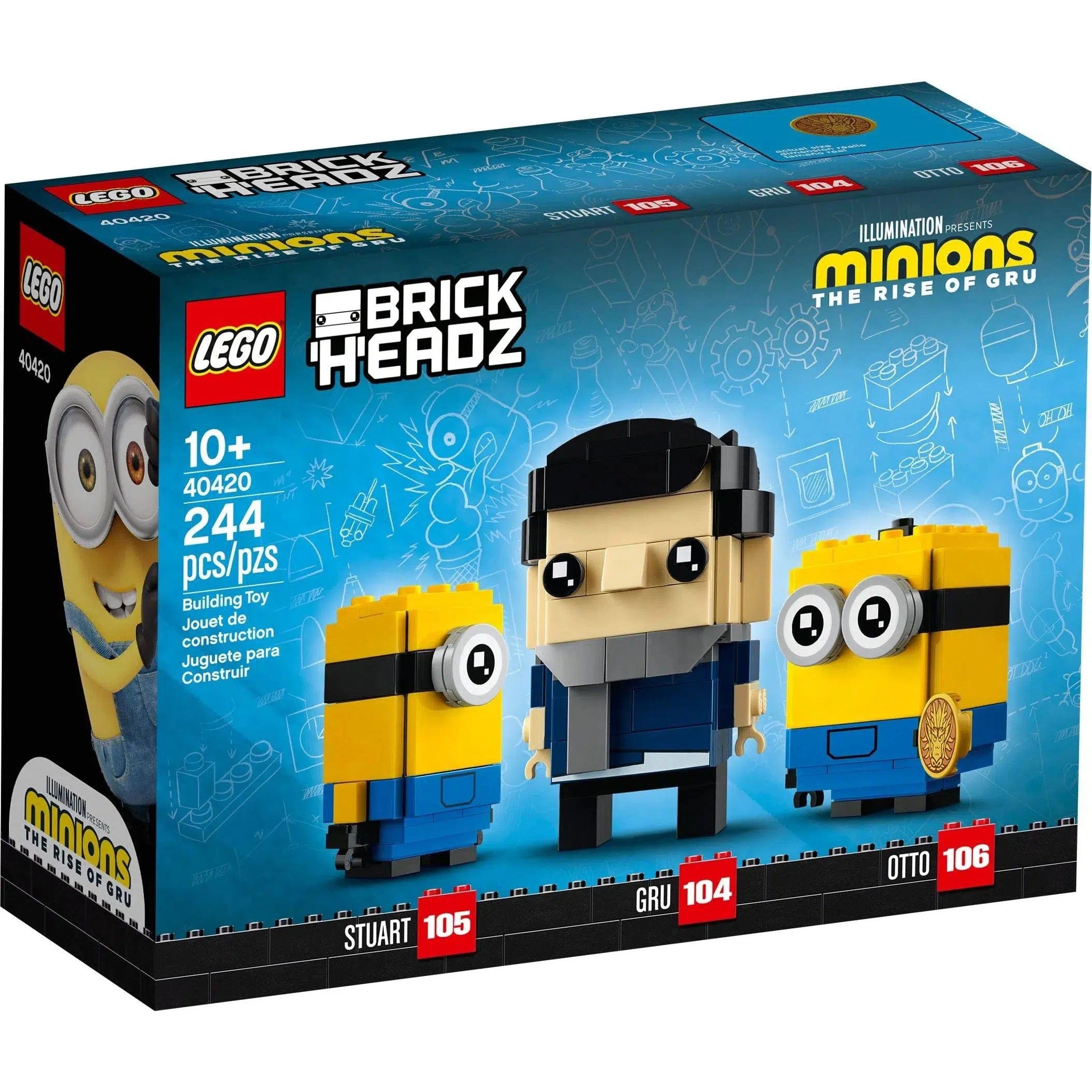 Promoting environmental awareness LEGOLEGO [BrickHeadz: Minions: The Rise of Gru] - Gru, Stuart and Otto (40420)