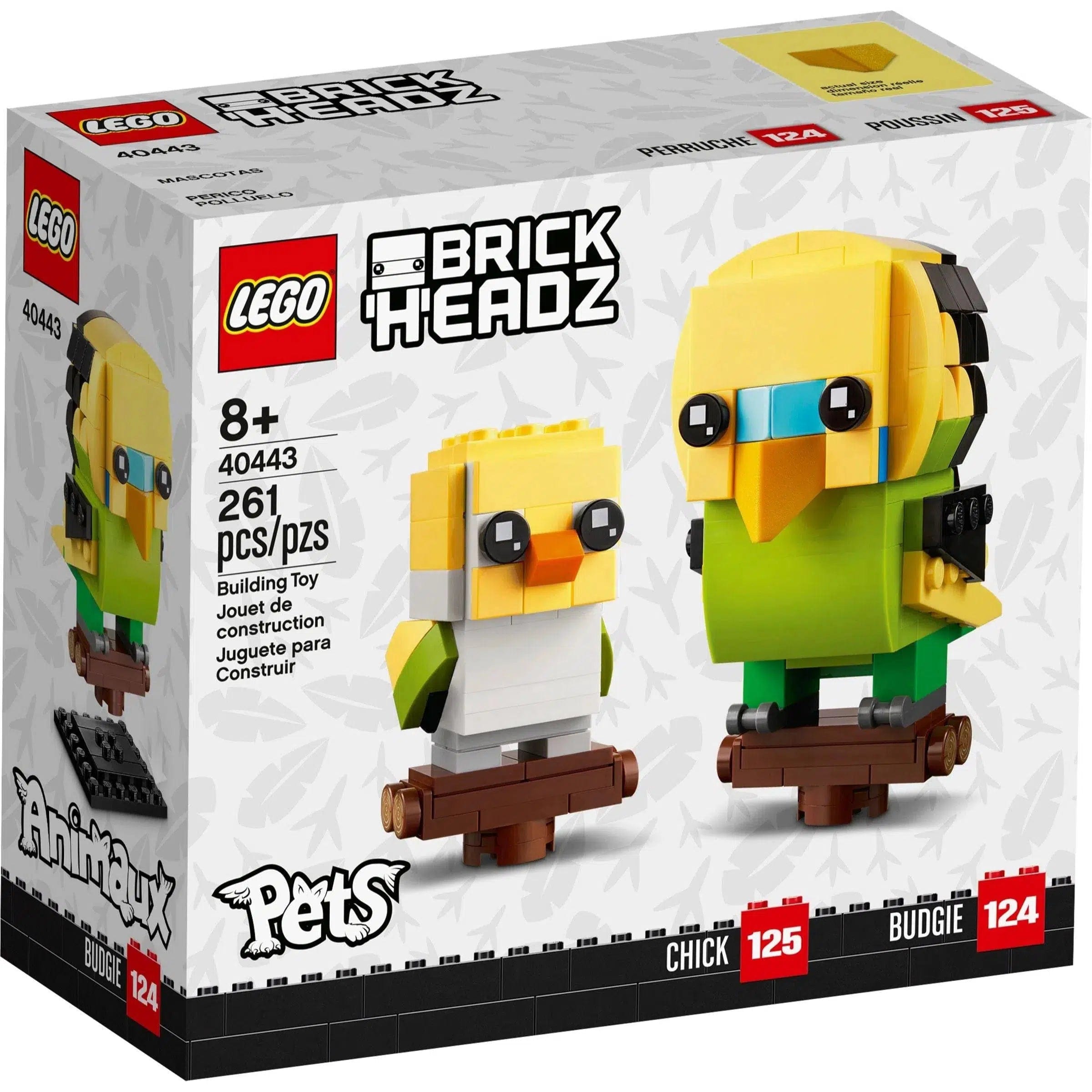 Fun-filled LEGO adventuresLEGO [BrickHeadz: Pets] - Budgies (40443)