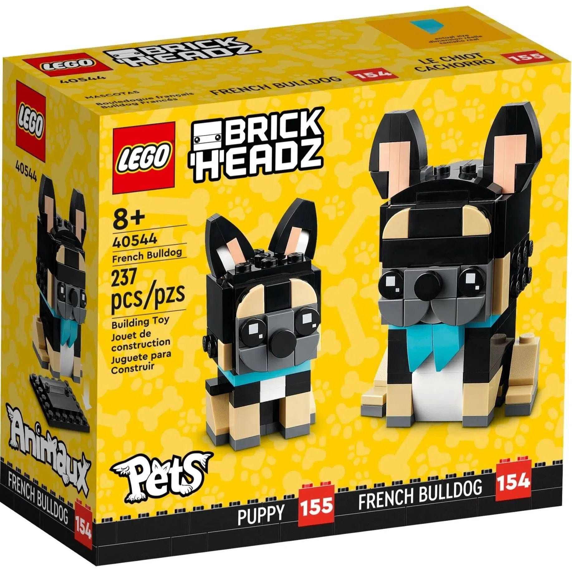 Endlessly replayable LEGO scenariosLEGO [BrickHeadz: Pets] - French Bulldog (40544)