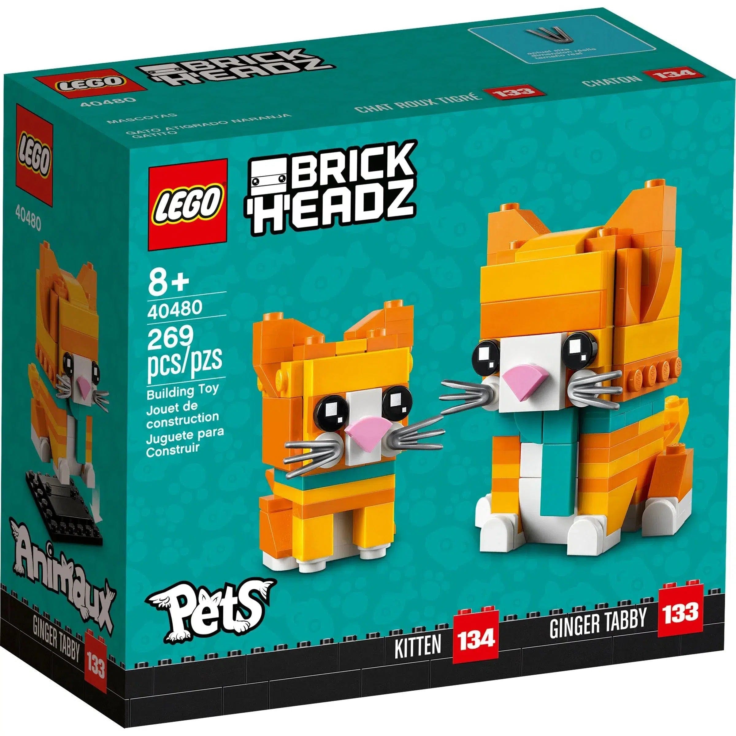 Creatively inspiring LEGOLEGO [BrickHeadz: Pets] - Ginger Tabby (40480)