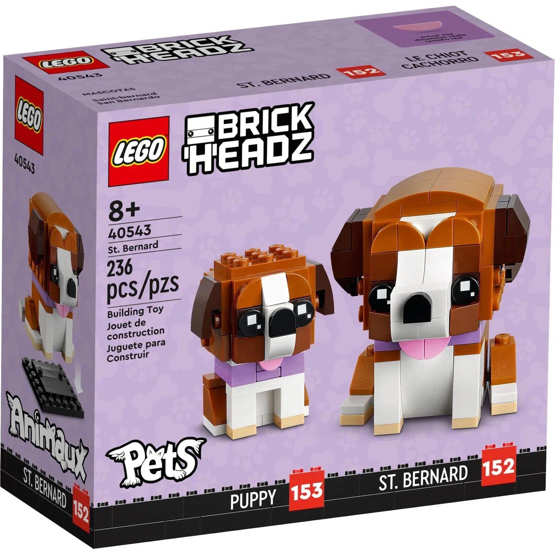 Engagement-boosting LEGO activitiesLEGO [BrickHeadz: Pets] - St. Bernard (40543)
