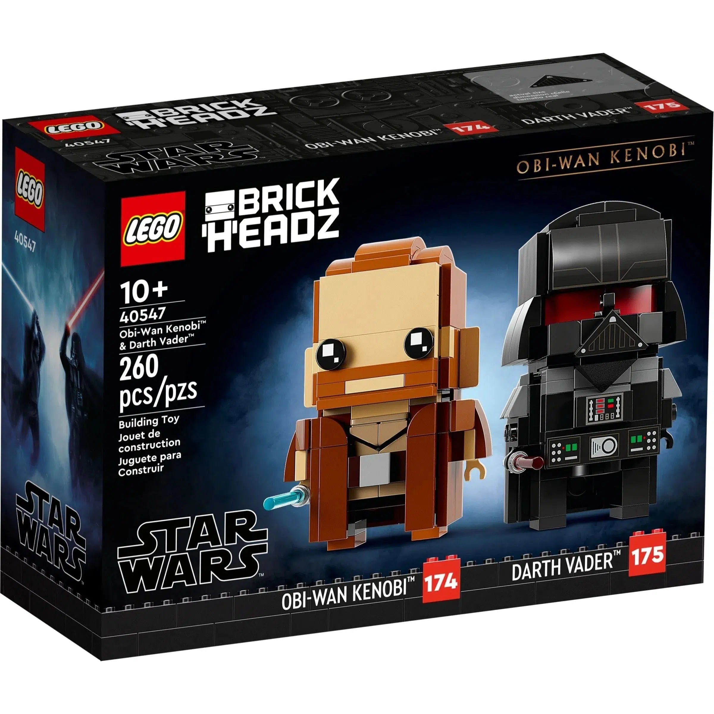 Stress-relieving LEGO buildingLEGO [BrickHeadz: Star Wars] - Obi-Wan Kenobi & Darth Vader (40547)