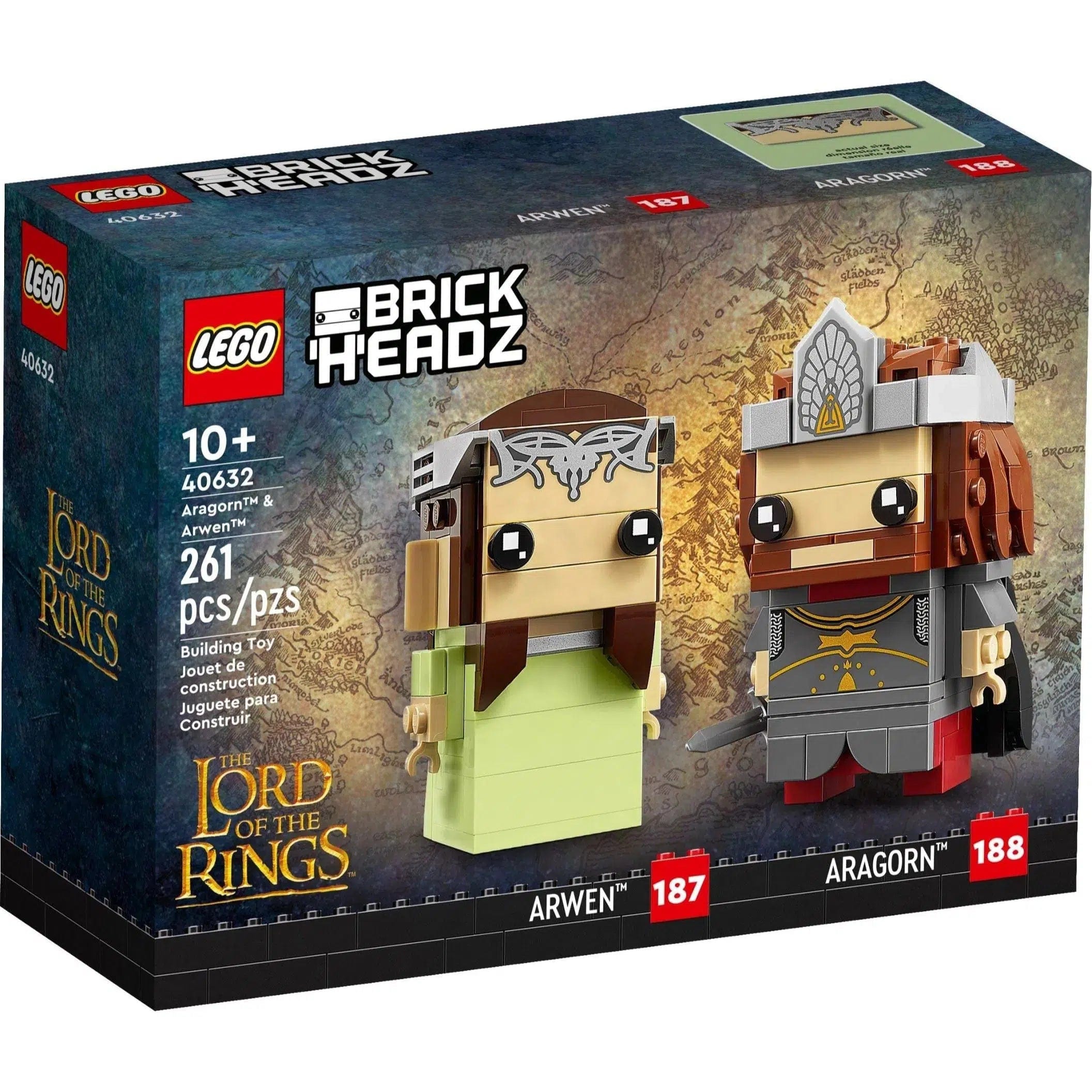 Non-toxic and safe LEGO toysLEGO [BrickHeadz: The Lord of the Rings] - Aragorn & Arwen (40632)