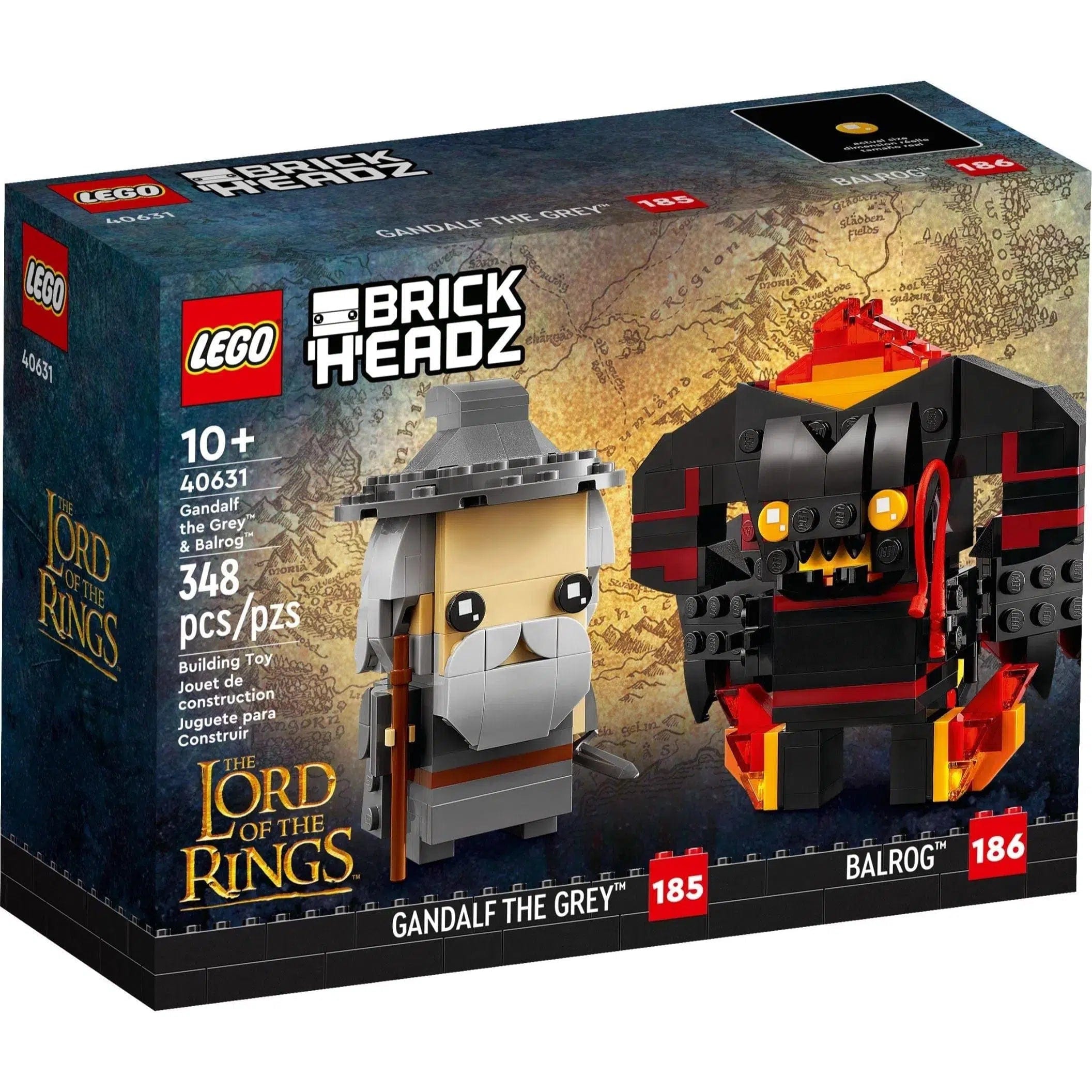 Collectible and valuable LEGO itemsLEGO [BrickHeadz: The Lord of the Rings] - Gandalf the Grey & Balrog (40631)