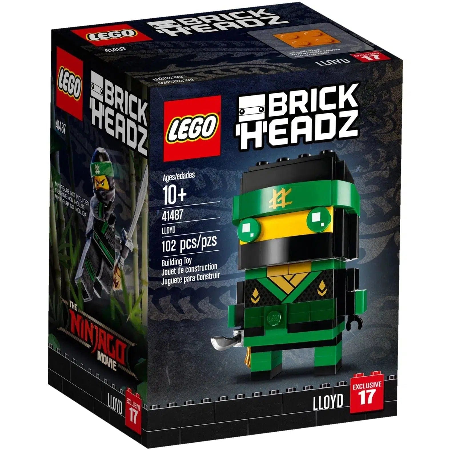 Iconic and recognizable LEGO charactersLEGO [BrickHeadz: The Ninjago Movie] - Lloyd (41487)
