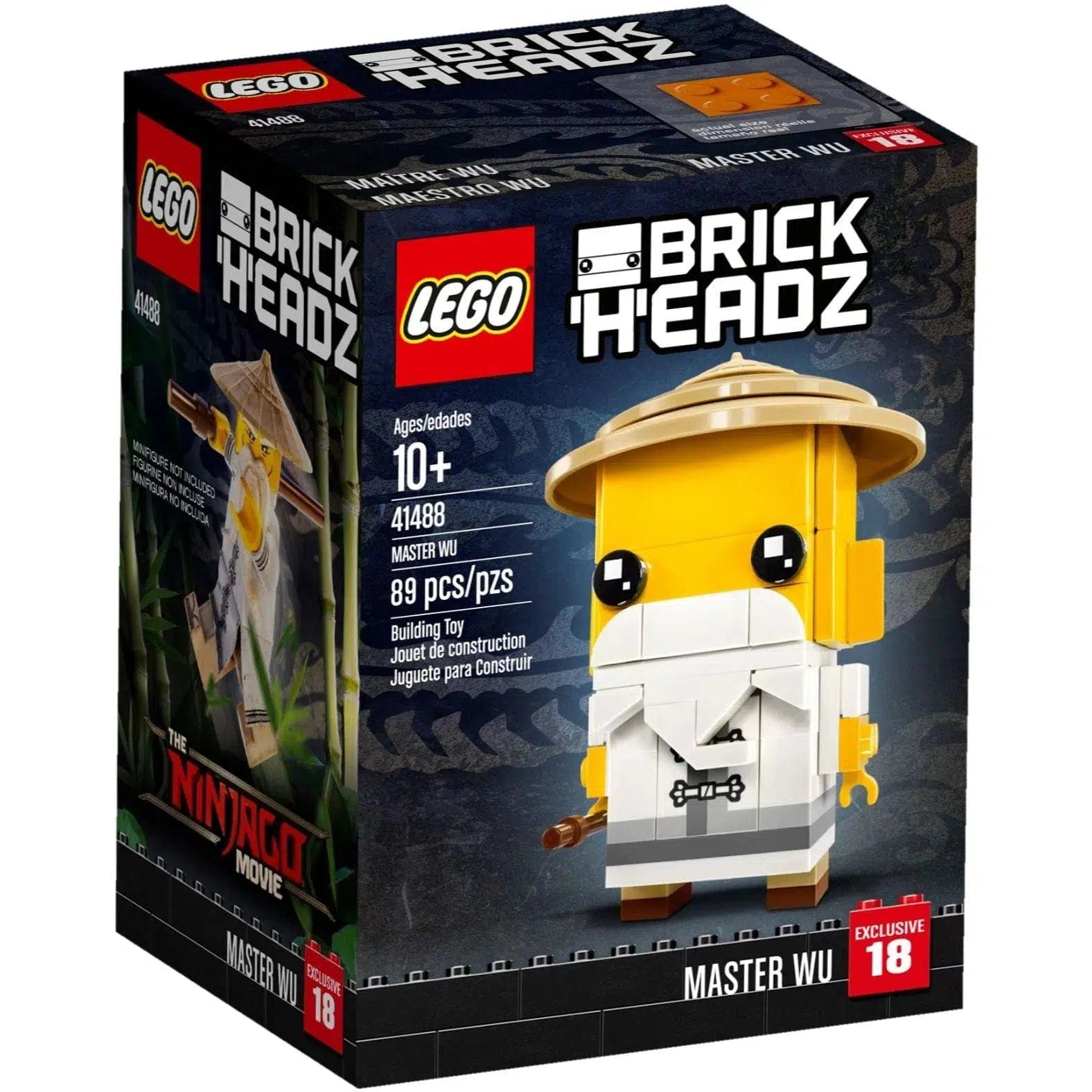 Age-appropriate LEGO toysLEGO [BrickHeadz: The Ninjago Movie] - Master Wu (41488)
