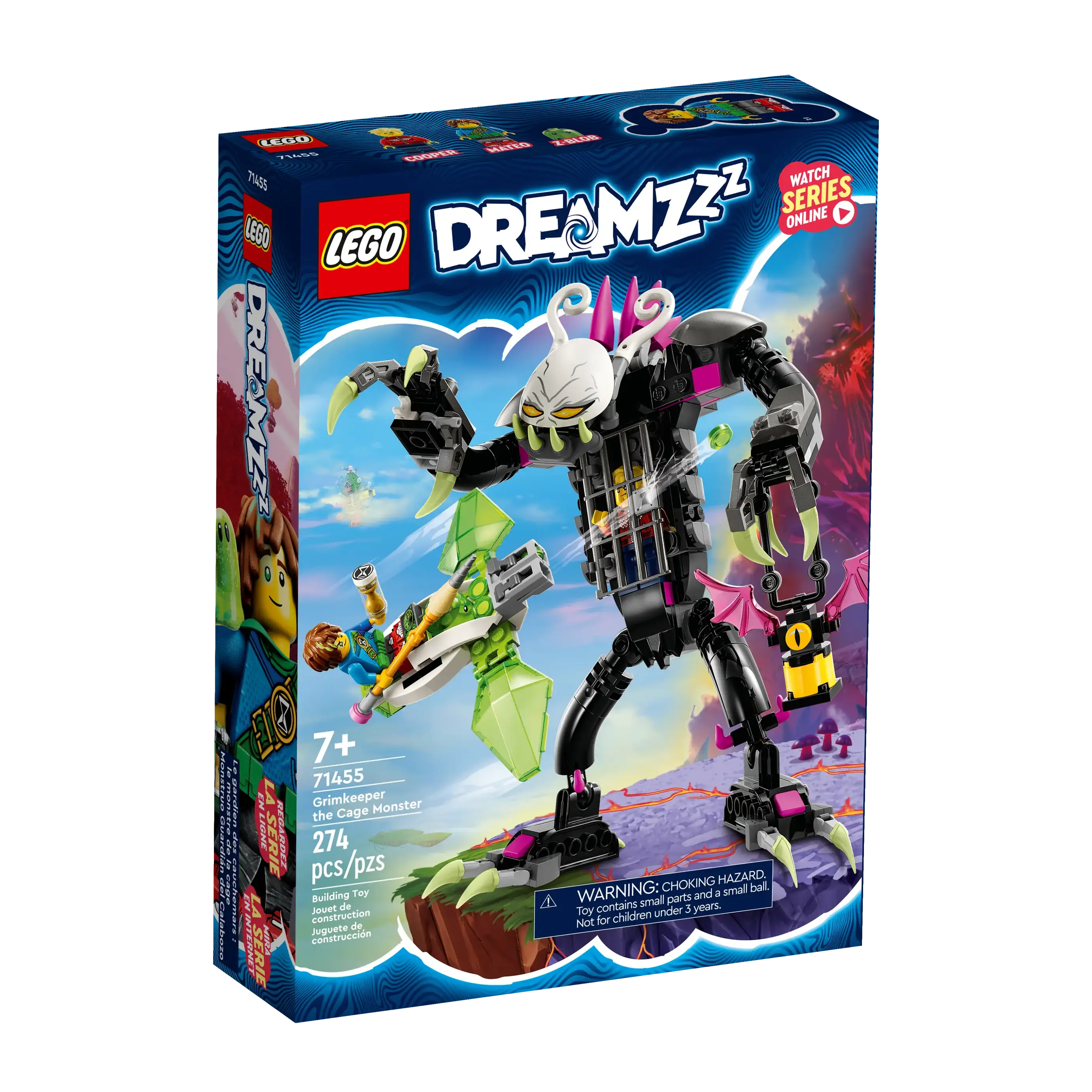 Gender-neutral LEGO toysLEGO DREAMZZZ 71455 Grimkeeper the Cage Monster
