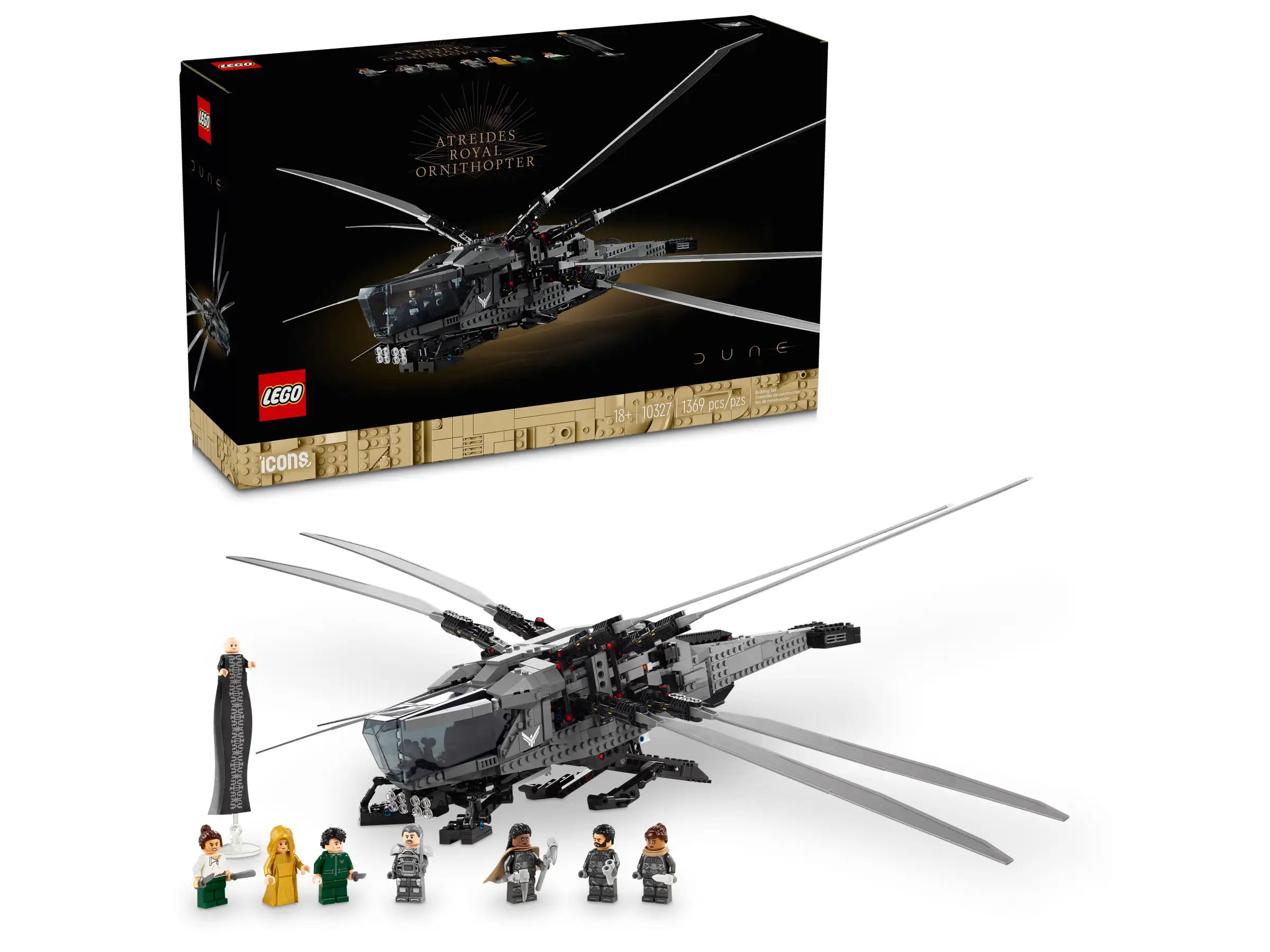 Inspiring creativity and innovation LEGOLEGO ICONS 10327 Dune Atreides Royal Ornithopter for Adults Inspiring creativity and innovation LEGOLEGO ICONS 10327 Dune Atreides Royal Ornithopter for Adults