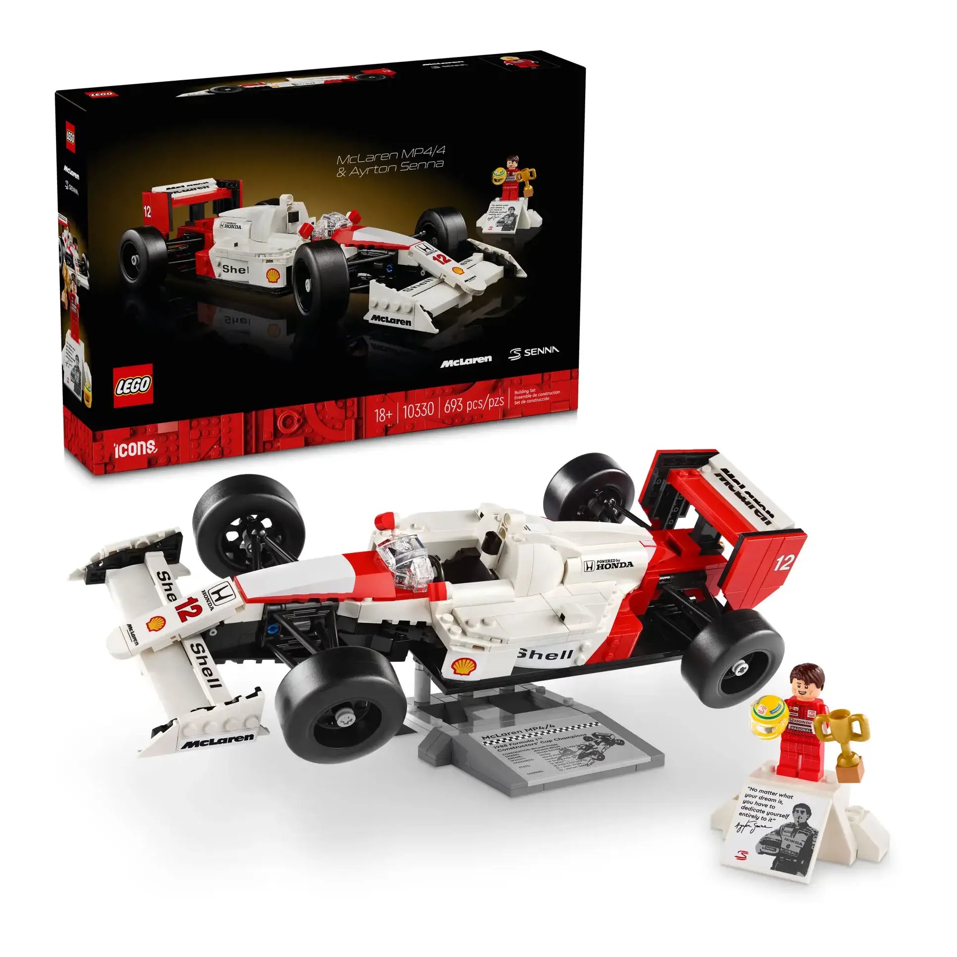 Time-honored LEGO traditionsLEGO ICONS 10330 McLaren MP4/4 & Ayrton Senna